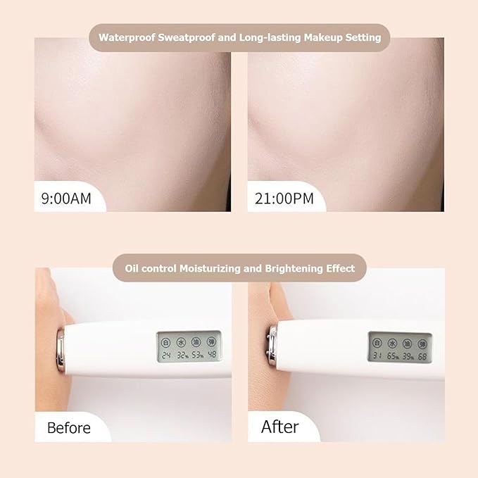 Happyhours 2 in 1 Foundation Anti-Wrinkle Concealer with Built-in Brush, Novo Foundation and Concealer Double Head Makeup Stick, Waterproof Long Lasting Anti-Wrinkle Concealer Foundation (2Pcs-01)