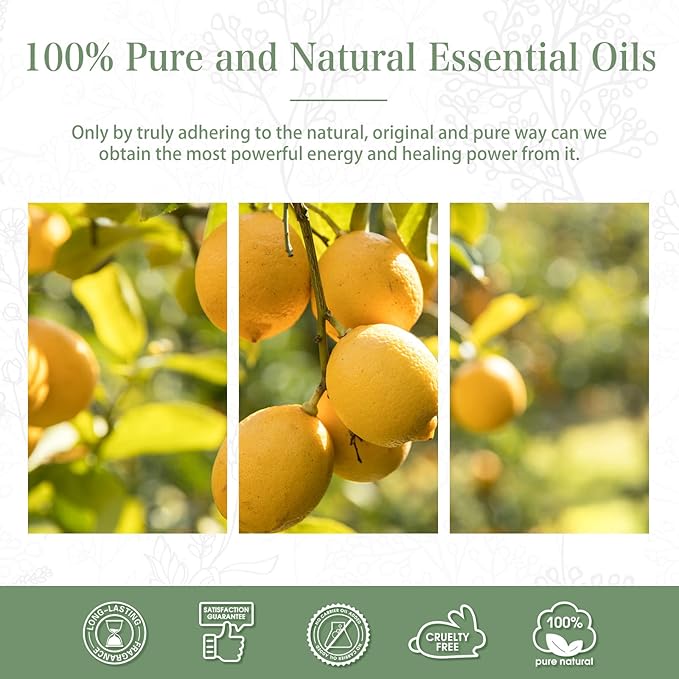 1.01FL.OZ Lemon Essential Oil, Pure Aromatherapy Essential Oils for Diffuser, Humidifier, Scented Oils for Soap, Candle, Bath Bombs Making(30ML)