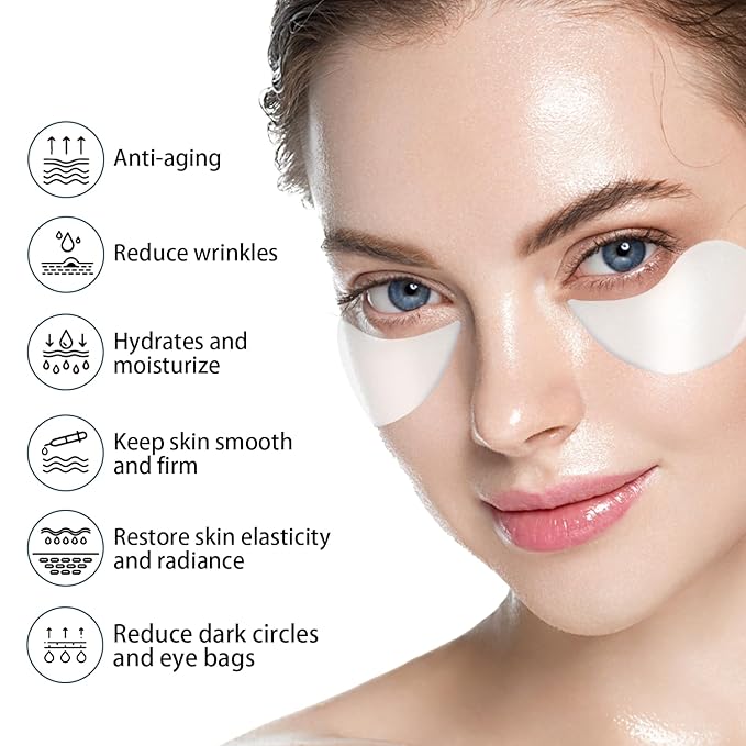 Advanced Snail Hydrogel Eye Patch 60 Patches, Gel Serum Mask, Undereye Treament, Fine Lined, Puffy Eyes, Refresh, Hydrate, Paraben free, Phthalates free, Skincare