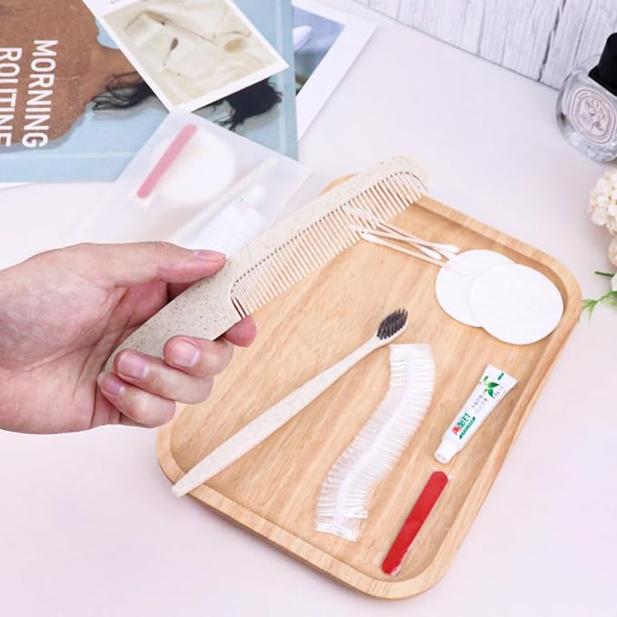 Hygiene Kit, Hygiene Kit Bulk, Travel Hygiene Kit With Toothbrush, Toothpaste, Care Package, Comb, Shower Cap, Individually Packed, Suitable For Hotel, Home, Camping, Travel (30-PACK)