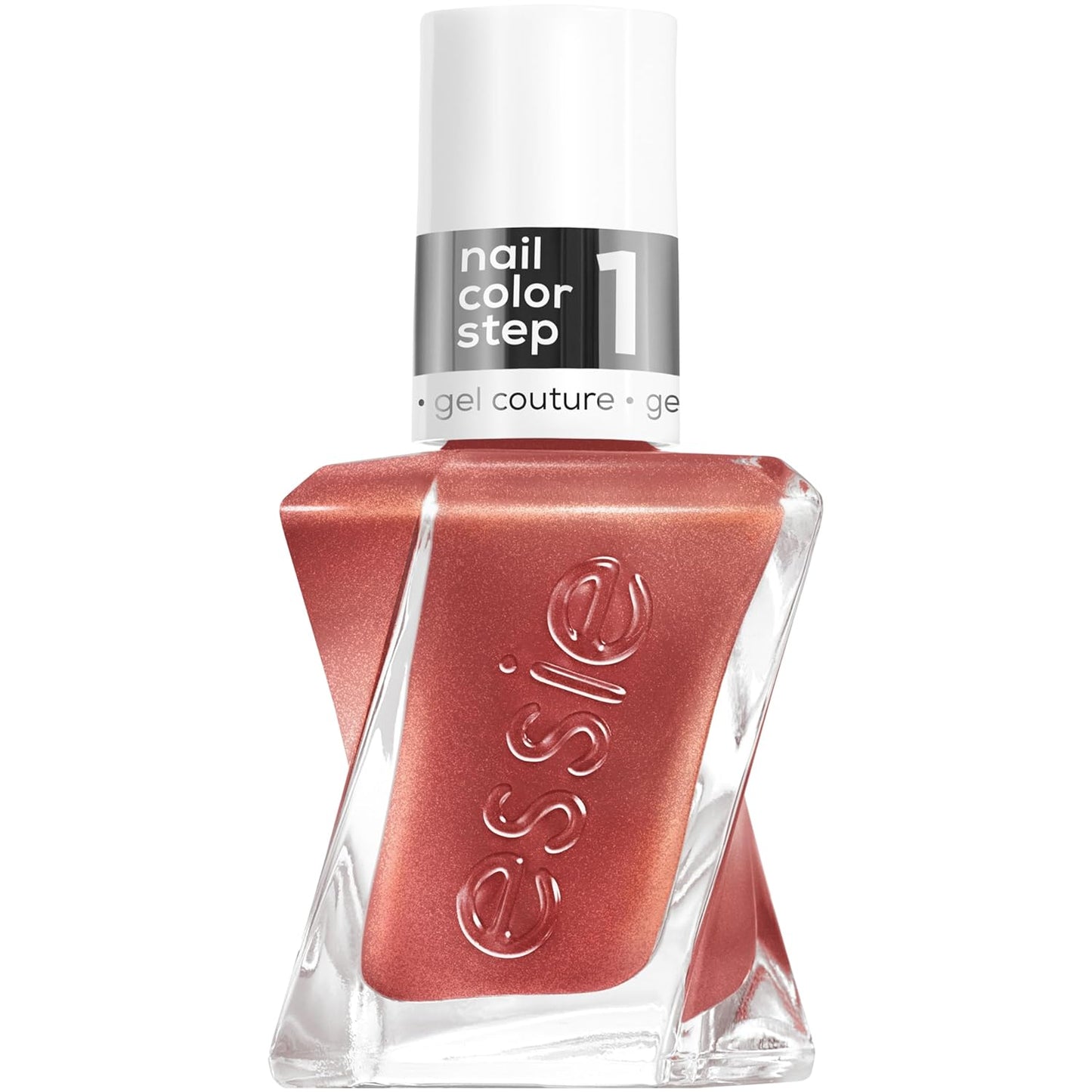 essie gel couture long-lasting nail polish, vegan, be dazzled, rose, multi-faceted, 0.46 fl oz
