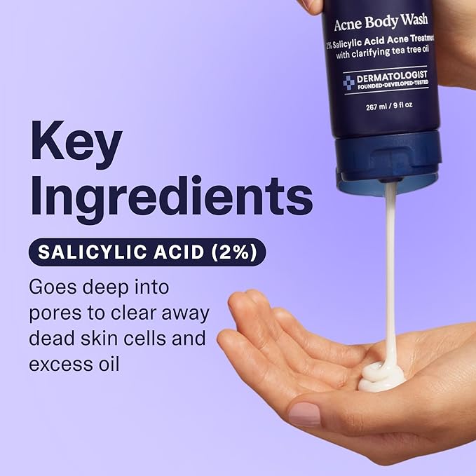 Curology Everyday Skincare Bundle, Gentle Facial Cleanser, Acne Body Wash (2% Salicylic Acid), and Daily Gel Face Moisturizer with Hyaluronic Acid