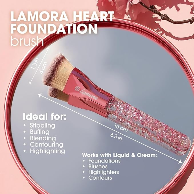 Blending Liquid Makeup Foundation Brush - Kabuki Contour Brush, Face Buffing Brush With Pro Quality Synthetic Dense Bristles For Stippling Mineral Cream, Powder, Blush