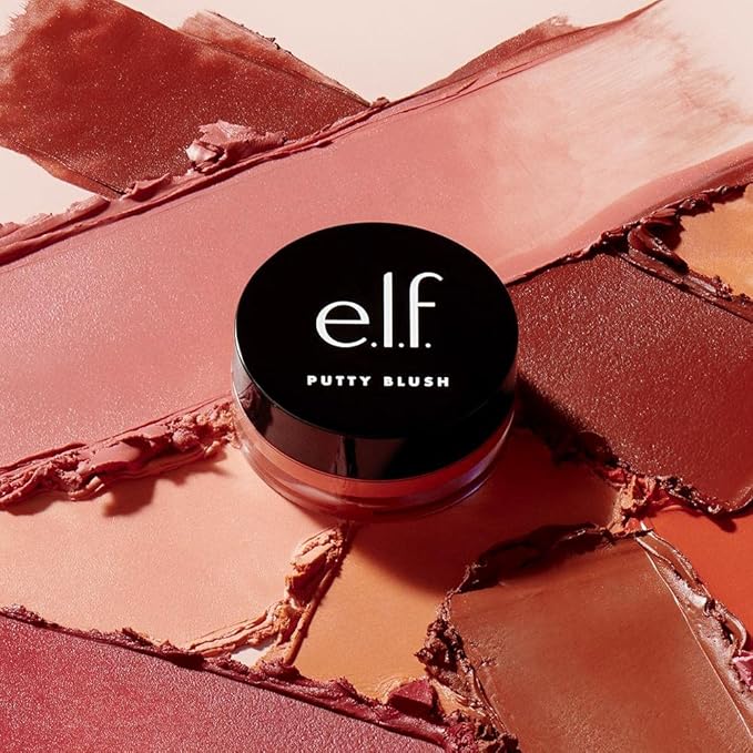 e.l.f. Putty Blush, Creamy & Ultra Pigmented Formula, Lightweight, Buildable Formula, Infused with Argan Oil & Vitamin E, Vegan & Cruelty-Free, Tahiti