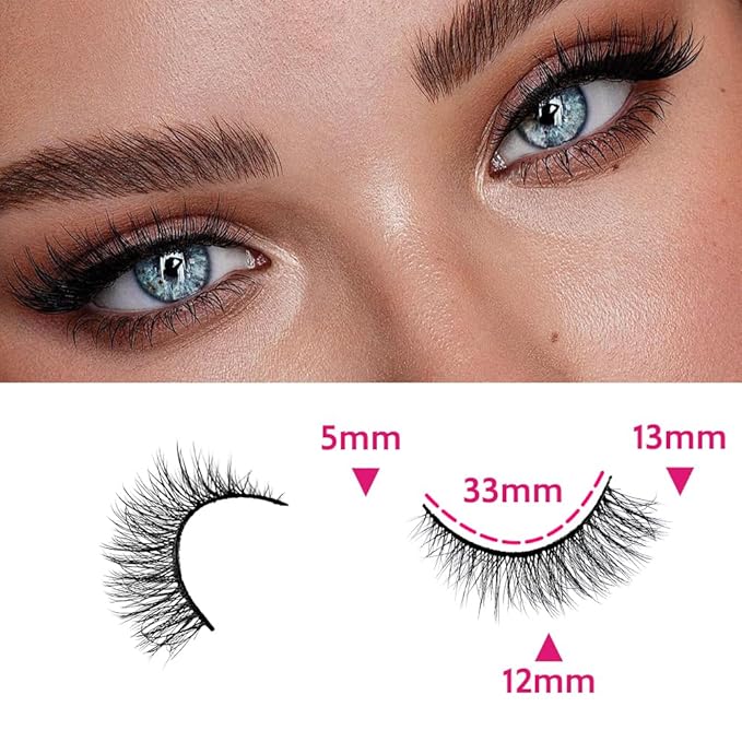 False Eyelashes 48 Pairs Faux Mink Lashes 14mm Wispy Lashes 3D Fluffy Cat Eye Lashes Pack Bulk Wholesale Strip Lashes(style 48-019)