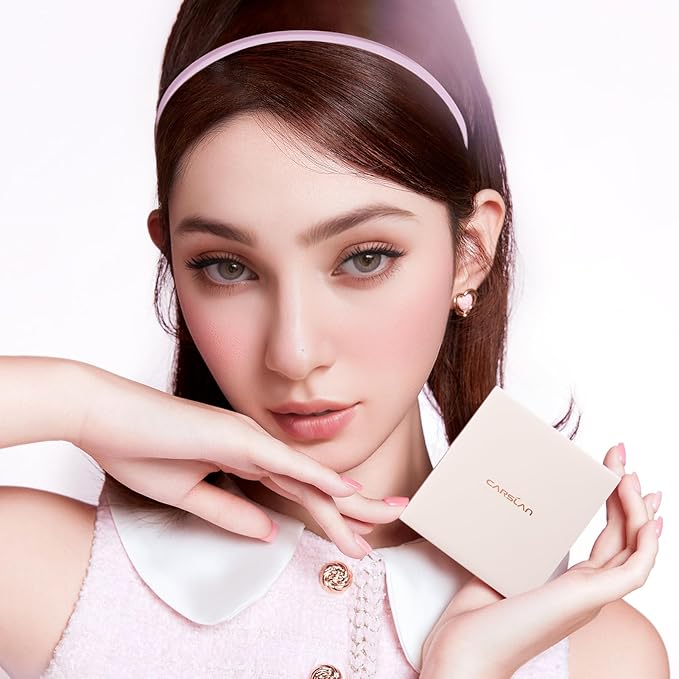 3 Colors Blush Palette For Cheek Makeup, Matte Blush Powder Blendable Face Blush,12H Longlasting, Lightweight, Smooth Pink Blush, Wonderland Pink, 0.37Oz