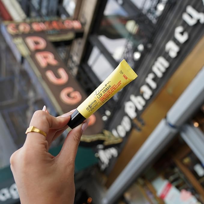 C.O. Bigelow Lemon Lip Cream Trio, Ultra-Emollient Formula with Shea Butter, 0.5 oz / 14g each, pack of 3