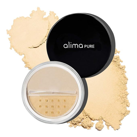 Alima Pure Matte Foundation Loose Mineral Powder Foundation Makeup, Loose Powder Makeup Oil Free Talc Free Powder, Natural Makeup Mineral Foundation Full Coverage Natural Foundation Powder .15 oz/4.5g