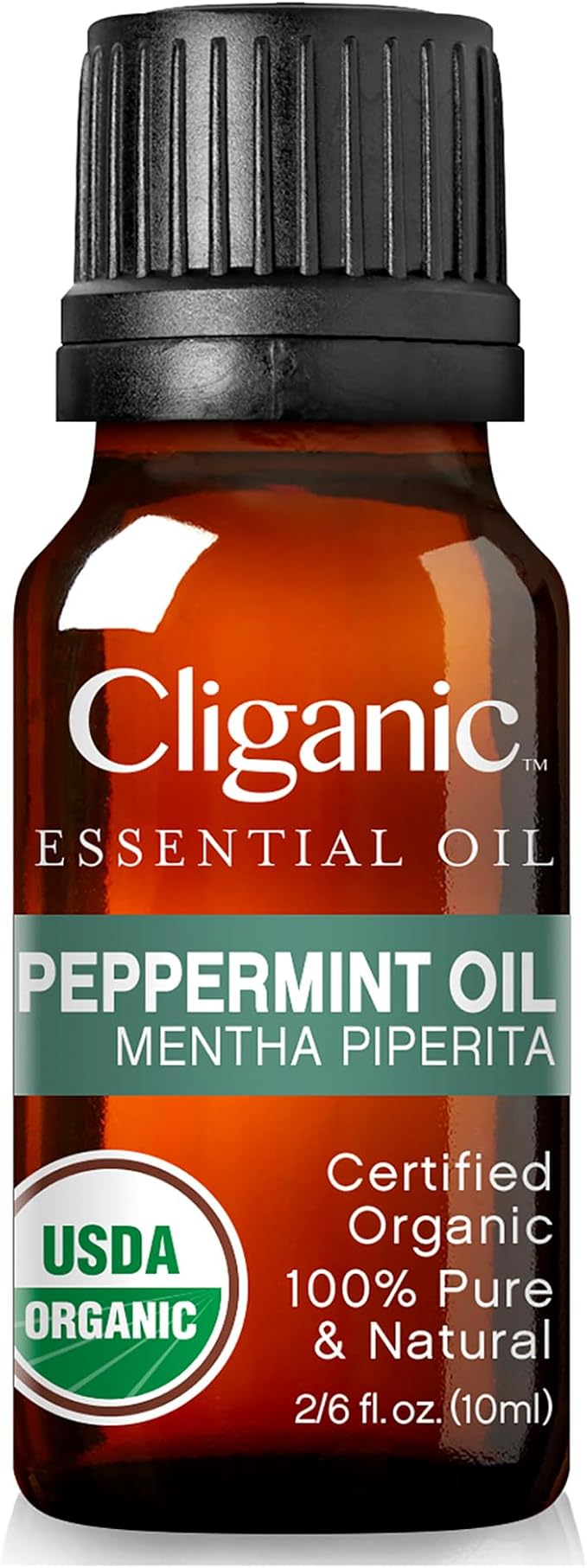 Cliganic Organic Peppermint Essential Oil, 100% Pure Natural Undiluted, for Aromatherapy | Non-GMO Verified (Packaging May Vary)
