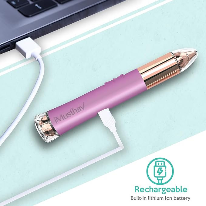 2 in 1 Eyebrow and Facial Hair Remover for Women Painless Flawless Electric Razor Epilator Trimmer Shaver with 18K Gold-Plated, USB Rechargeable, 360° LED for Eyebrow and Face Hair Removal