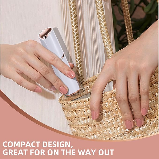 Facial Hair Removal for Women, Portable Lady Shaver, Rechargeable Painless Hair Remover for Face, Upper Lips, Chin, Peach Fuzz