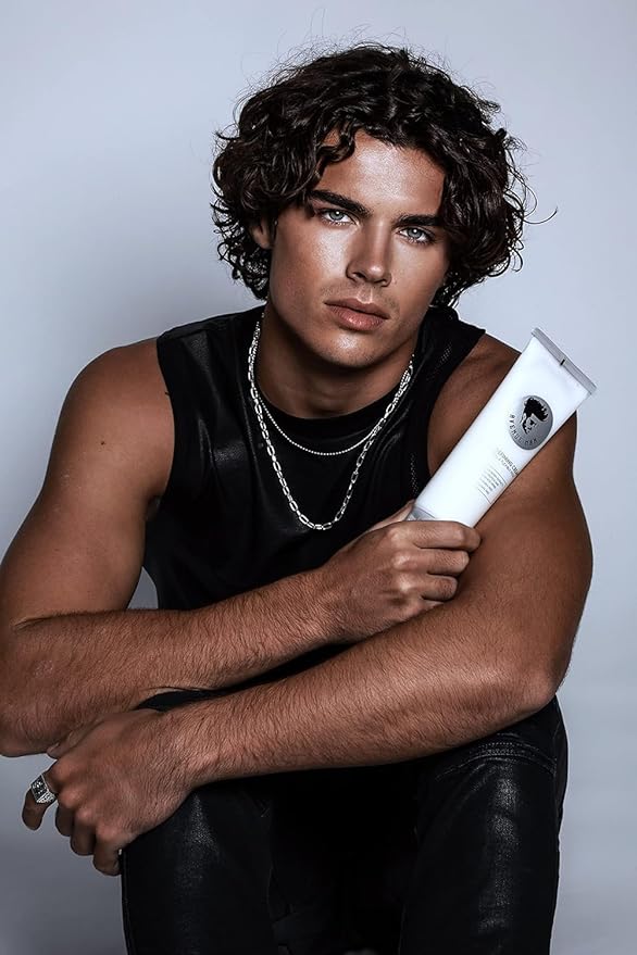 Avenue Man Curl Defining Cream - Unscented Hold Forming Curl Cream for Men with Keratin, Acai & Herbal Extracts - Frizz Control, Humidity Resistant, Lightweight Texture - Curly Hair Products for Men