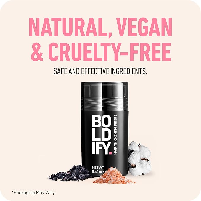 BOLDIFY Hair Fibers (28g) - Fill In Thinning and Fine Hair for an Instantly Fuller, Thicker Look - 14 Shades for Women & Men - Dark Blonde