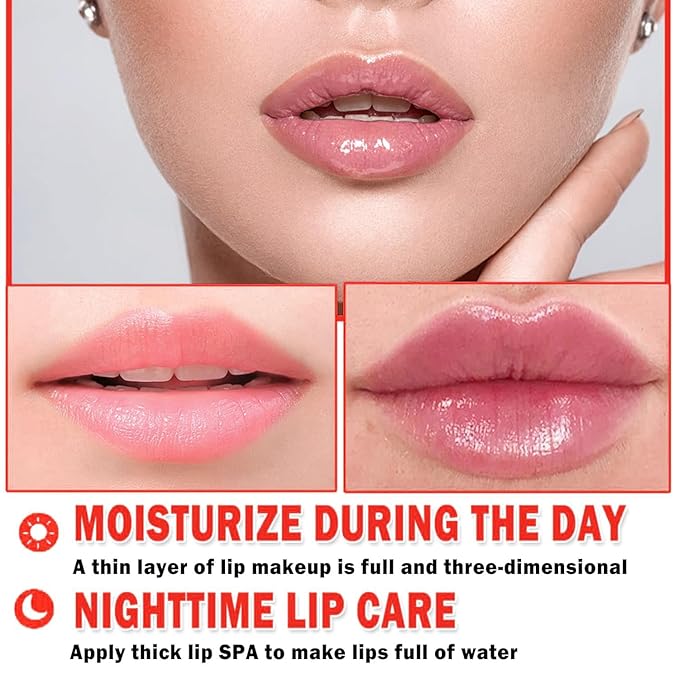 1 PCS Bee Lip Balm Honey Pot, Moisturizing Watermelon Sleeping Lip Balm Lip Mask Overnight, Hydrate Lip Repair Prevent Dry and Cracked Lip Care, Nourishes the Lip Skin, Reduces Lip Lines