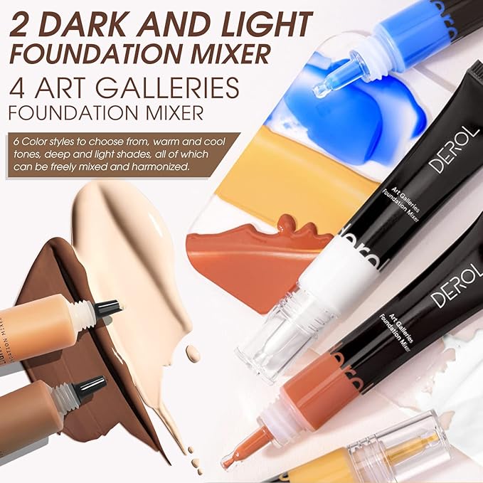 Dark Caramel Foundation Mixing Pigment for Adjusting Shade and Color Corrector, Blends Easily, Dark Caramel Color Corrector for Adjusted to Darken Various Foundation Colors (Dark Caramel)