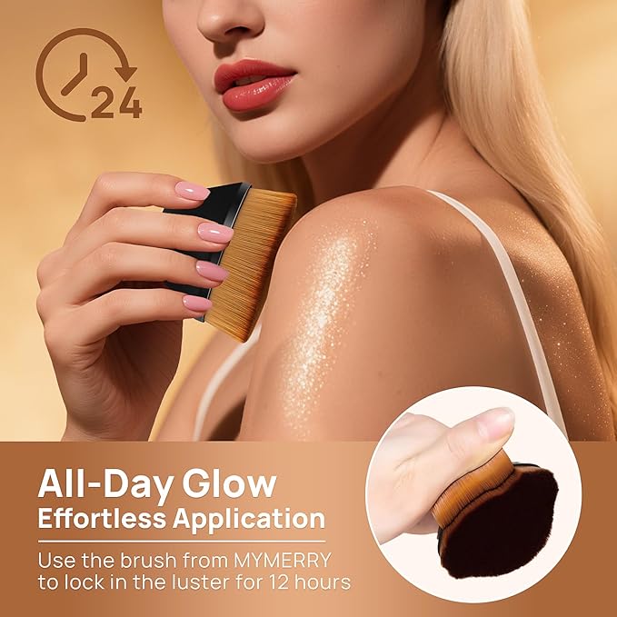 Body Shimmer Oil, Suncreen 50ml Liquid Highlighter Bronzer Body Glitter Oil Long Lasting Moisturizing Makeup Lotion Illuminate Serum Glow Shimmer Skin 1.7 Fl Oz（Bronze Gold #02)