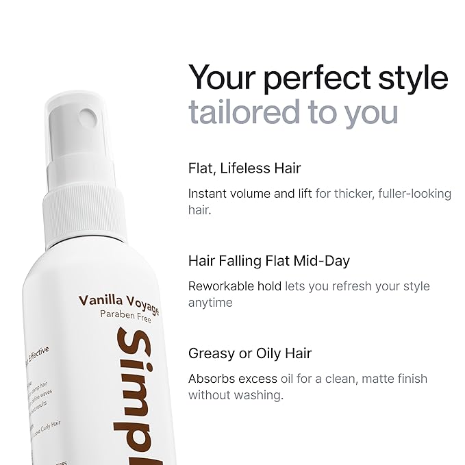 Himalayan Sea Salt Spray for Hair - All Natural, 5 Ingredient Texturizing and Volumizing Product - Beach Look To Add Volume & Texture - Unisex - 240ml