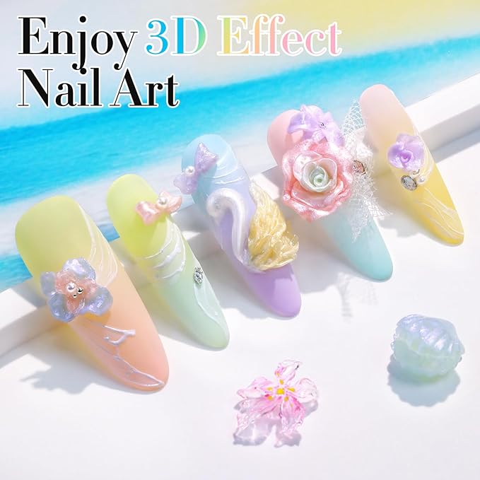 Double Rhythm 3D Nail Gel Pearl Solid Sculpting Gel for Nail Art Non-Sticky Hard for Building Carving Molding Extension Soak Off UV/LED Nail Art Salon Home DIY 0.5 Oz (Light Pink-Silk 03)