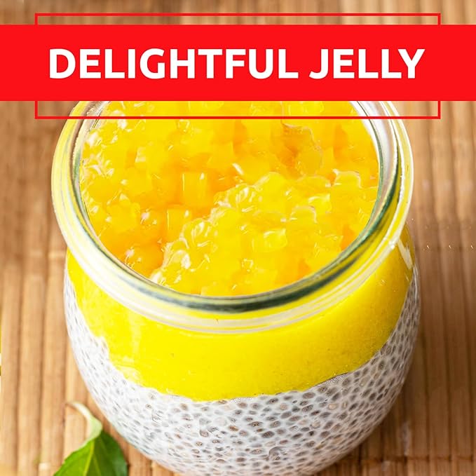 Fanale Coconut Jelly Topping nata de coco for Bubble Tea | Mango Star Jelly Topping for Boba Tea, Smoothies, Slushes, Desserts 400g(Pack Of 1)