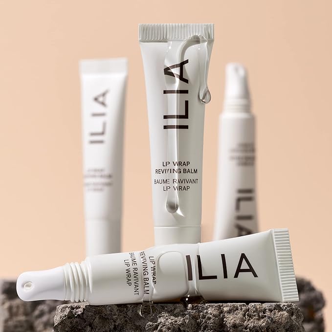 ILIA - Lip Wrap Reviving Balm | Non-Toxic, Vegan, Cruelty-Free, Plumping Moisturizer with Long Lasting Hydration (Lucid, 0.23 fl oz | 7 ml)