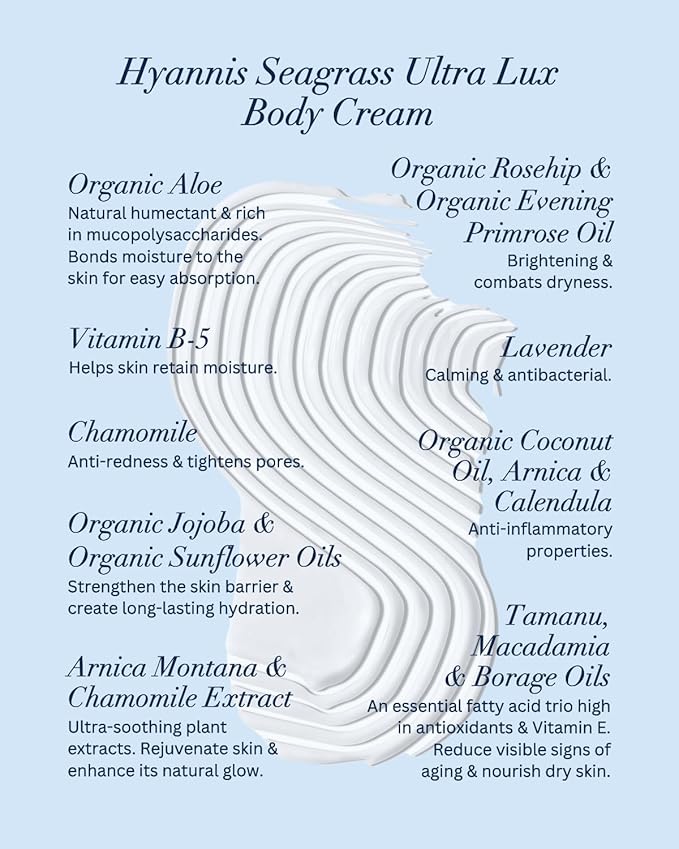 Hines+Young Travel Tins Gift Set - 4 oz Body Cream, 2 oz Linen Spray, Natural Lip Balm - Skin Care and Refreshing Home Fragrance, Ideal Self-Care Gift Set (Pack of 3, Hyannis Seagrass)