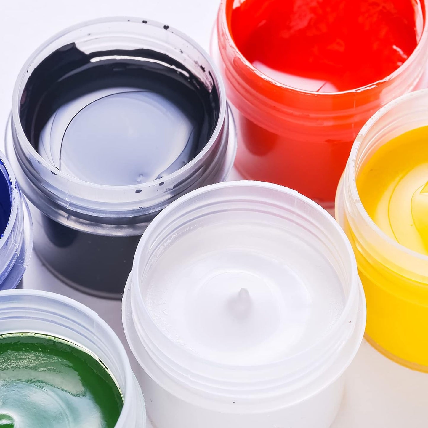 Eternal Moment 36 Pack 6 OZ Plastic Jars Round Clear Cosmetic Container Jars with Lids, Perfect for Lotion, Cream, Ointments, Makeup, Eye Shadow, Rhinestone, Samples, Pot, Travel Storage