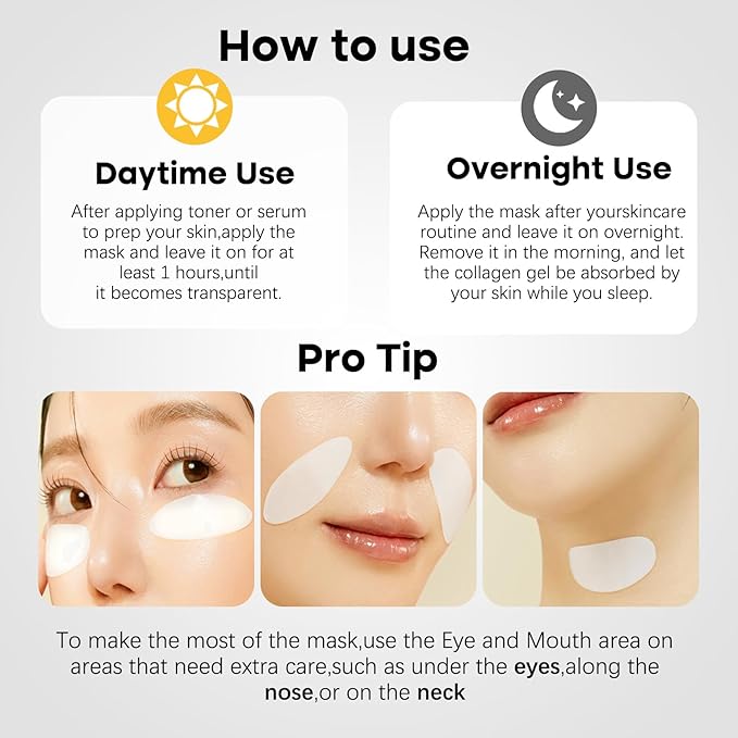 ISTON 4 Pack Collagen Face Mask, Collagen Real Deep Anti Wrinkle Lifting Mask | Firming,Pore Minimizing | Overnight Hydrating Face Masks Skincare for Glass Skin |TikTok Trend Items Skin Care