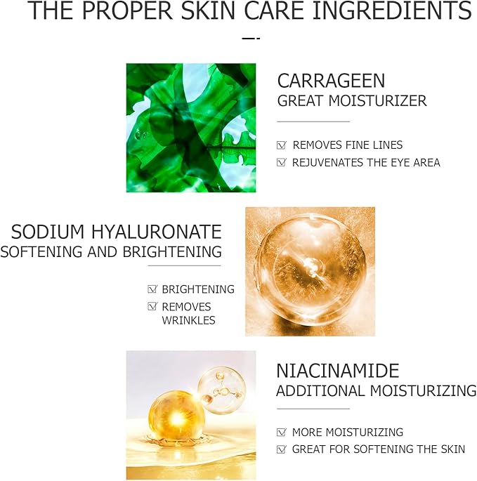 BIOAQUA Gold Elastic Soft Crystal Gel Eye Mask Hydrates Nourishes Moisturizing Face Skin Around The Eyes 12g x 5pcs