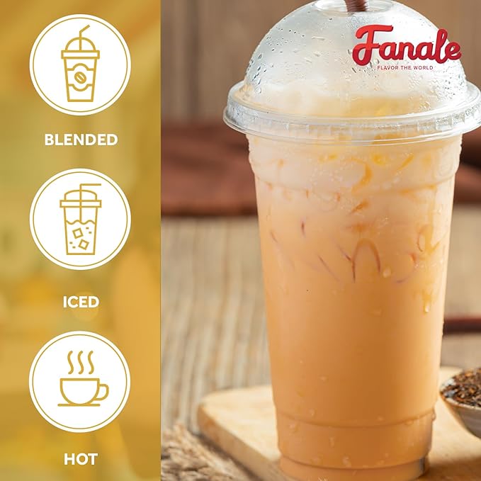 Fanale Premium Thai Iced Bubble Tea Flavoring Powder | Perfect for Baking, Smoothies, Desserts and Drinks | Instant Flavoring Powder for Boba Milk Tea- 2.2 Pounds (Pack of 20)