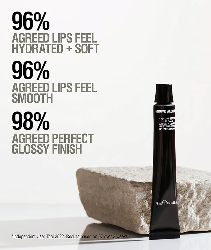 Grown Alchemist Hydra-Restore Lip Balm, Strawberry-Vanilla, 0.4 Ounce (12ml)