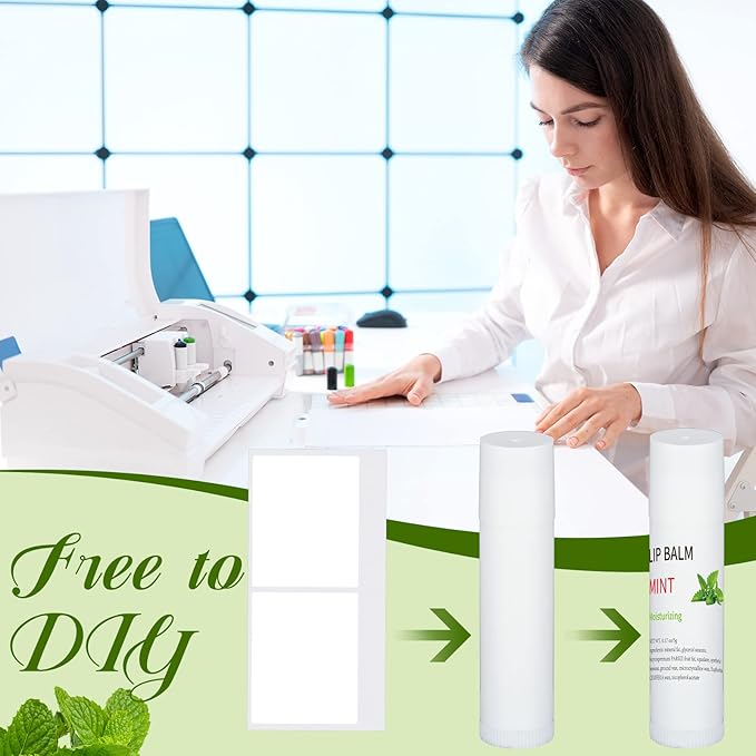 Demissle 150 Pcs Unlabeled Lip Balm Bulk Chapped Stick Blank Mini Lip Balm Gifts Moisturizing Lip Balms Favors for Women Homeless Wedding Bridal Shower Favors Baby Shower Guests Favors(Mint)