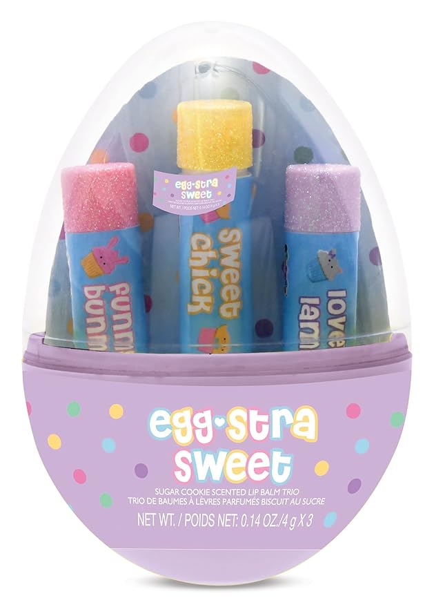 iscream 3-piece Sugar Cookie Scented Lip Balm in Egg Shaped Container