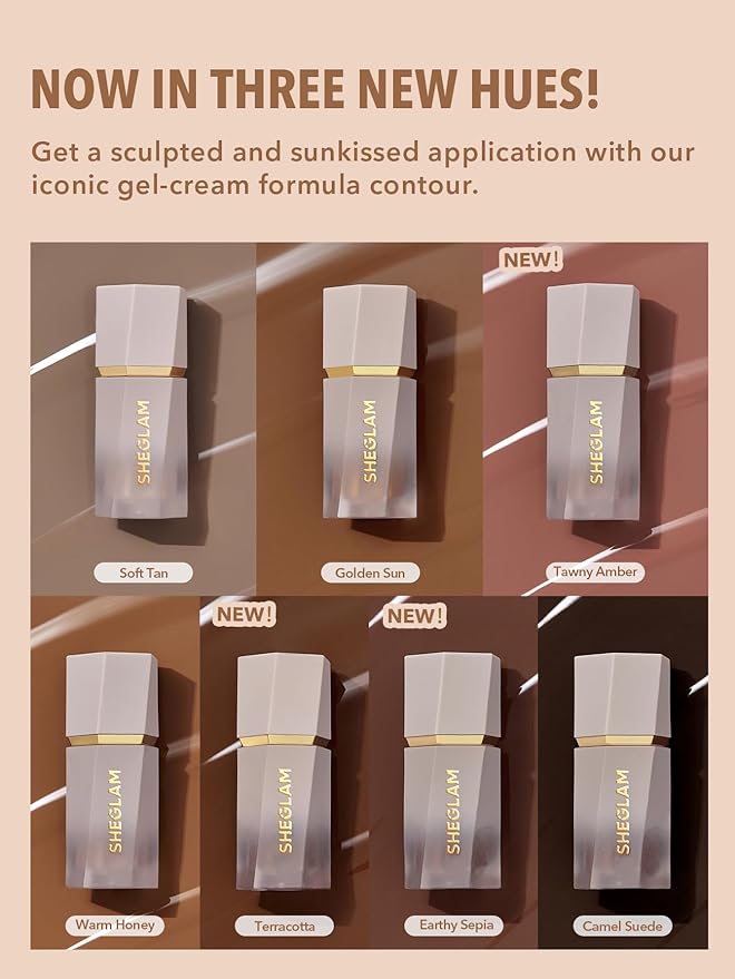 SHEGLAM Sun Sculpt Liquid Contour Stick Long Lasting Cream Bronzer Makeup-Warm Money