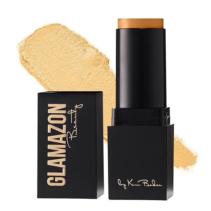 Glamazon Second to None Foundation Stick, Sunkissed Tan, Light-to-Full Coverage, Weightless Makeup With a Glowy Natural Finish