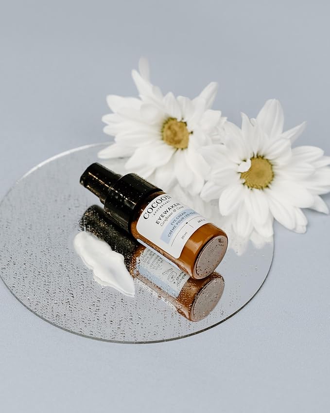 Eyewaken Eye Cream, Ecocert Cosmos Organic, Smooth Fine Lines, Firm + Protect, Cornflower, Cocoa, Argan Oil, Grapeseed Oil, Almond Oil, 0.68 fl oz