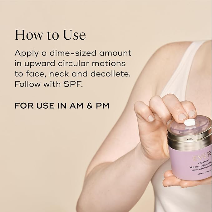 EVER Hydralift Moisturizer (Normal Skin) - Increases skin's ability to retain moisture by 70% - Clinically proven to reduce the top 10 signs of aging - Made in the USA - 1.7oz/50ml