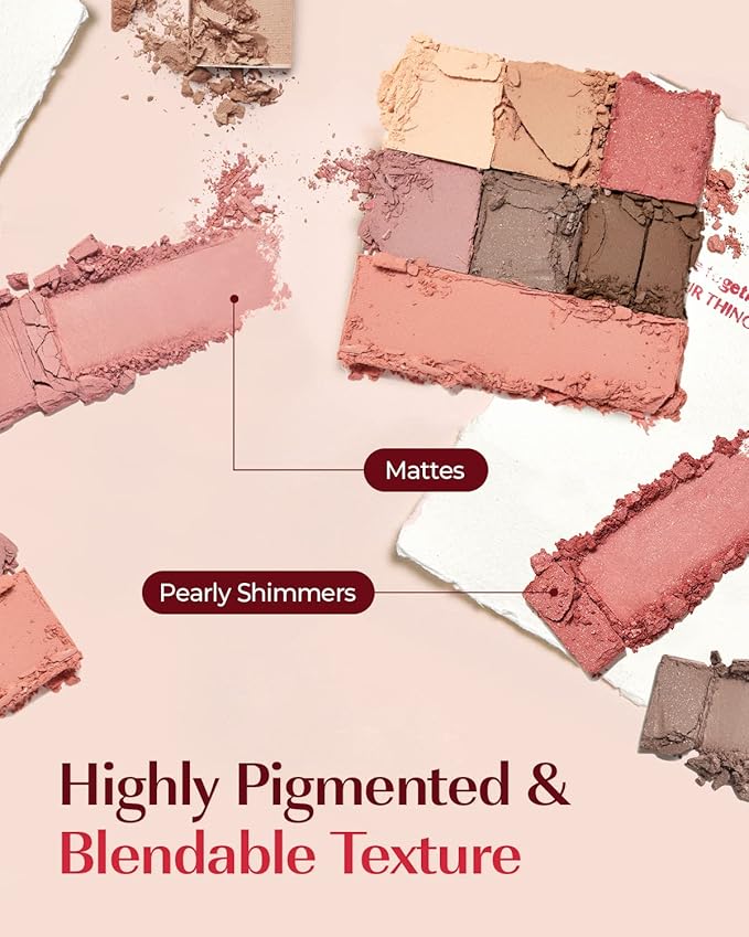 AMTS Off Sienna & Authentic Amber Eyeshadow Palettes Set, Valentine's gifts for teen girls, women | Matte Shimmer Metallic, Long Lasting