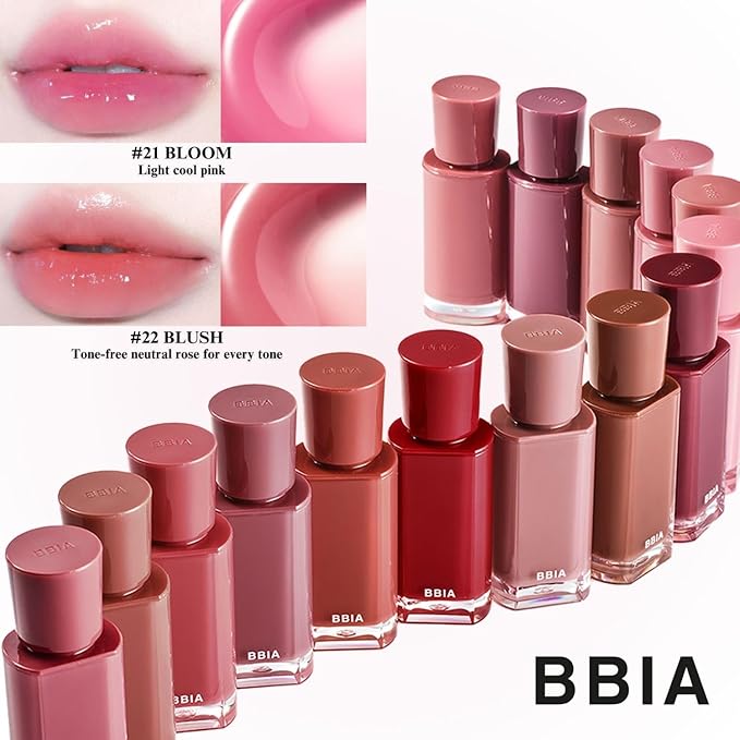 BBIA Glow Tint – Lip Plumping Volumizing Glossy & Glowy Lip Stain Naturally Moisturizing Comfortable Texture Lightweight Long-Lasting Vivid Color Non-Sticky Korean Makeup (18 WINTER, Pack of 1)