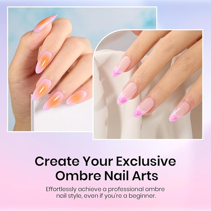 Beetles Gel Polish Soft Nail Sponges for Ombre, 88Pcs Large Size Nail Art Sponges With Grabbing Pen, Ombre Nail Brush to Creat Color Gradient Effect, Manicure Nail Art Tools for Nail Art Design