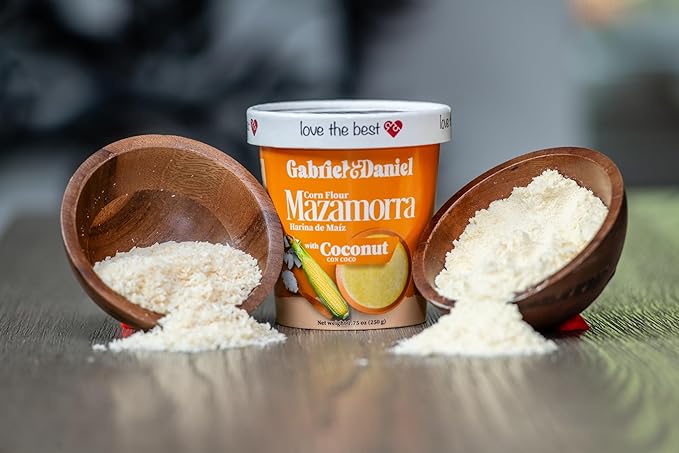 Gabriel & Daniel Gluten Free Instant Cream of Corn with Coconut – Non-GMO, Pure and Wholesome Hot Cereal – Creamy Texture with Mazamorra – Microwave Cup for a Nourishing and Easy Breakfast (Pack of 6)