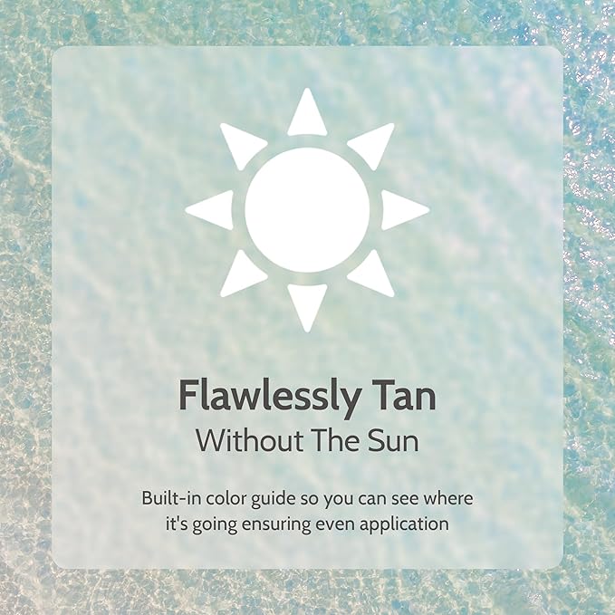 Fake Bake Flawless Darker Self-Tanning Liquid Streak-Free, Long-Lasting Natural Glow For All Skin Tones - Sunless Tanner Includes Professional Mitt For Easy Application, Black Coconut Scent - 6 oz