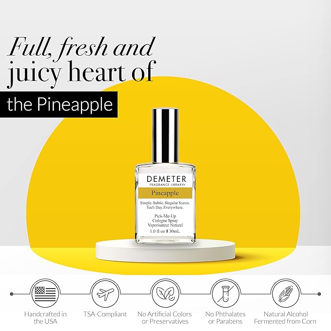 DEMETER Pineapple, 1 oz Cologne Spray, Perfume for Women and Men