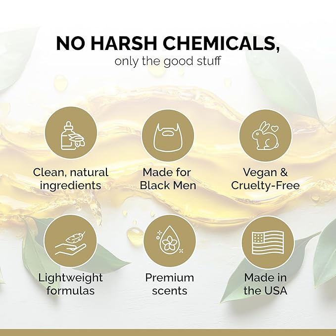 Golden Grooming Co. Everyday Grooming Bundle for Textured Hair & Melanin-Rich Skin | Essential Beard & Skincare Kit with Beard Shampoo, Face Wash, Beard Oil, Body Wash & Beard Balm