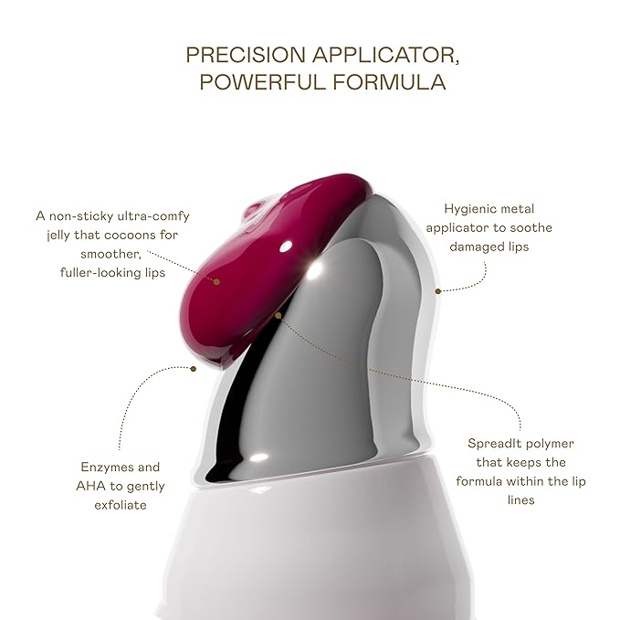 EADEM Le Chouchou Lip Softening Balm, Lip Gloss for Women, Lip Plumper & Lip Mask, Overnight Hydrating & Moisturizing Luxury Lip Balm, 0.5 oz, Bissap Glaze