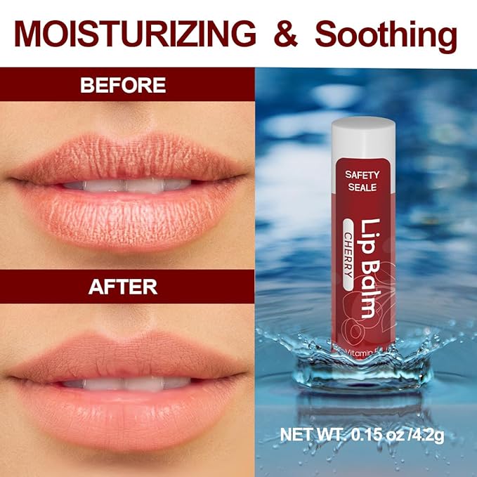 84 Pack Natural Lip Balm Bulk with Vitamin E and Coconut Oil Valentine's Day best choice- Moisturizing, Soothing, and Repairing Dry and Chapped Lips - 14 Flavors - Non-GMO