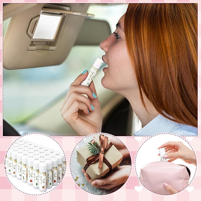 50 Pcs Christian Gifts for Women Lip Balm Bulk Set Inspirational Appreciation Gifts God Says You Are Moisturizing Lip Balm Leaving Farewell Gifts or Friends Teacher Worker Employee