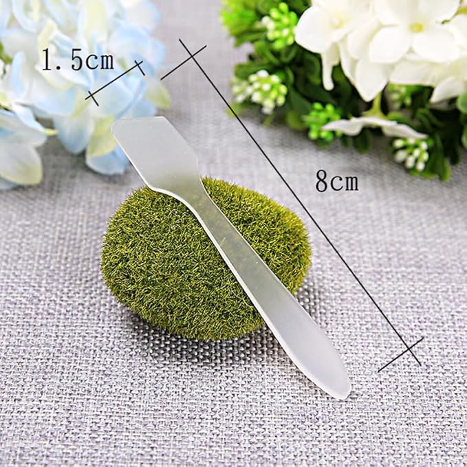 Healifty 50pcs Makeup Spatula Tool Scoop Beauty Tools Makeup Spoons Transparent Spatula Facial Cream Spatula Cosmetic Spatula Smooth Waxing Spatulas makeup tools Household items Disposable