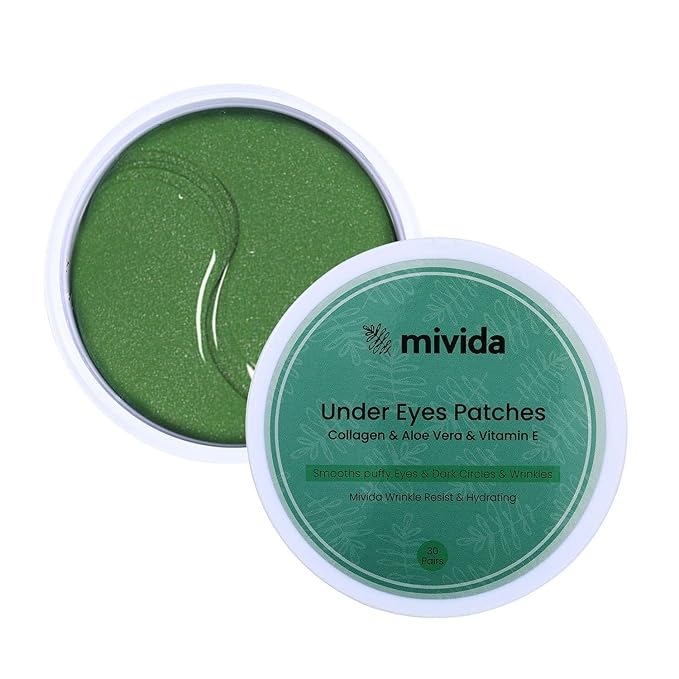 Collagen Under Eyes Patches With Aloe Vera (60 PCS) | For Puffy Eyes and Dark Circle - Anti-Aging Eye Masks for Face to Soothe Puffiness | Anti Wrinkle under eye mask