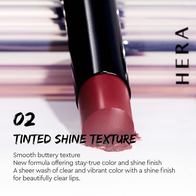 HERA Sensual Tinted Shine Stick 3.5g #105 BOYISH | 12HR Long-lasting Lipstick, Sheer & Buildable Lip Tint Stain, Hydrating Formula with Vitamin E, Smooth Finish and Luxurious Korean Makeup
