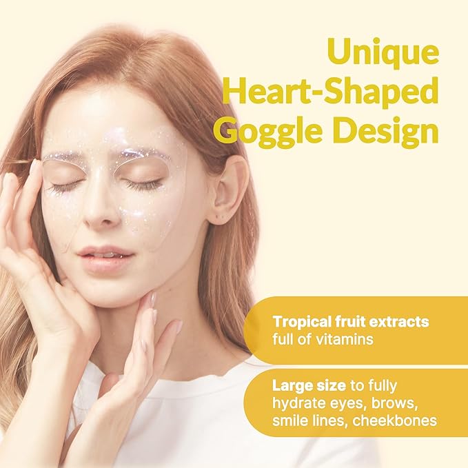 Heart goggle brightening mask